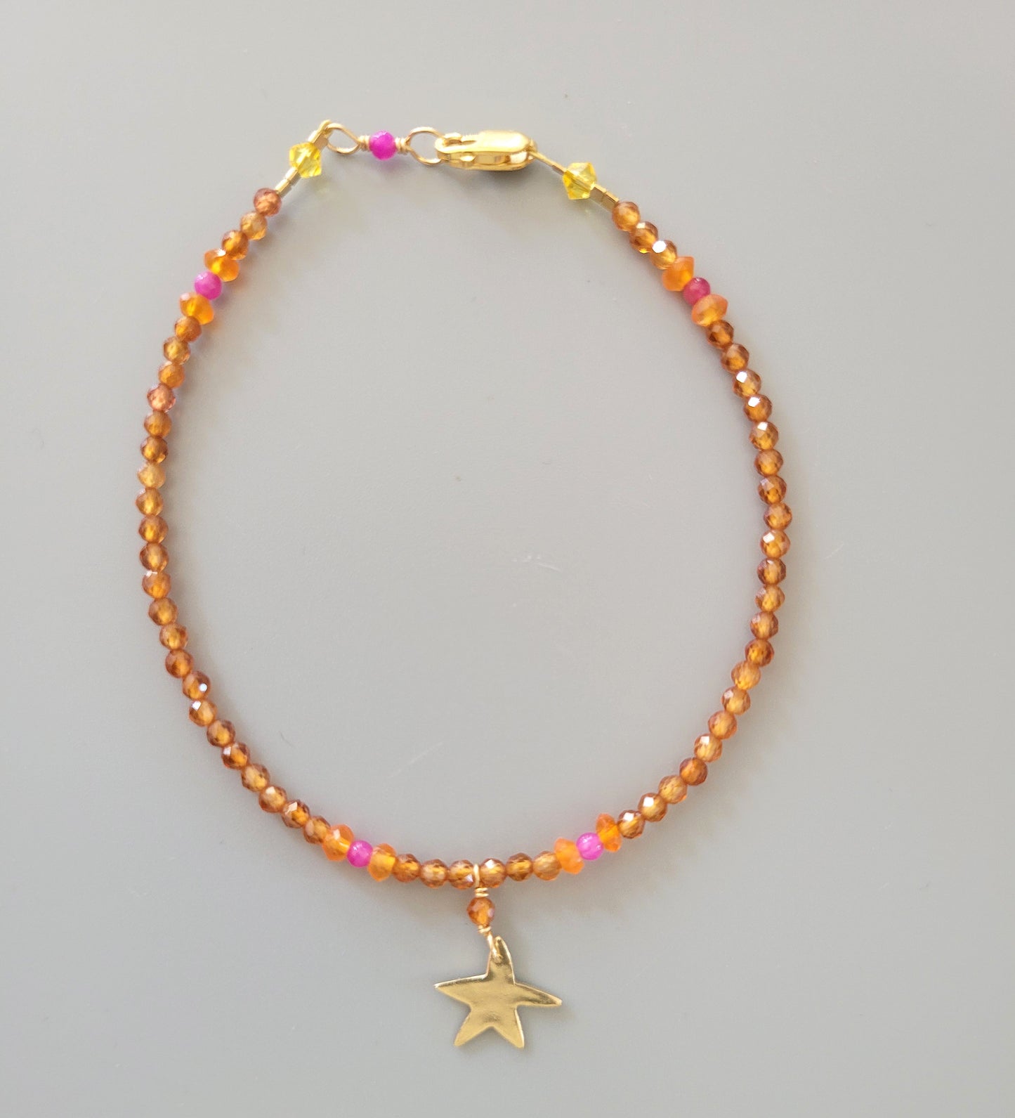 Star Charm Bracelet - Sunstone