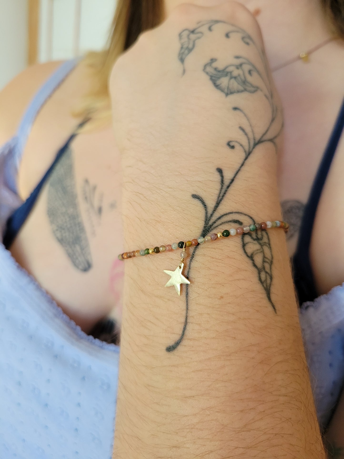 Star Charm Bracelet - Lapis