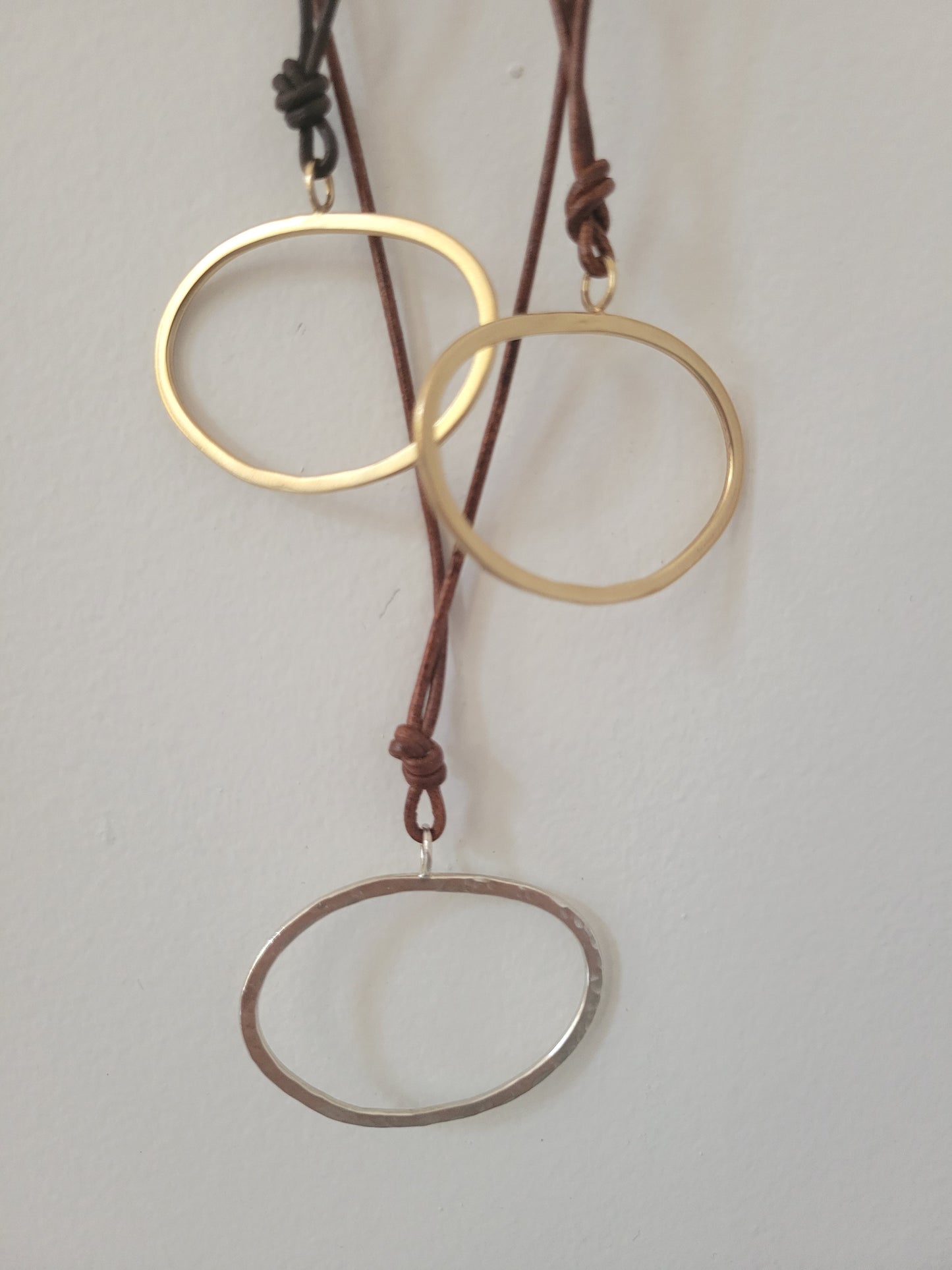 Hoop Necklace - Brass