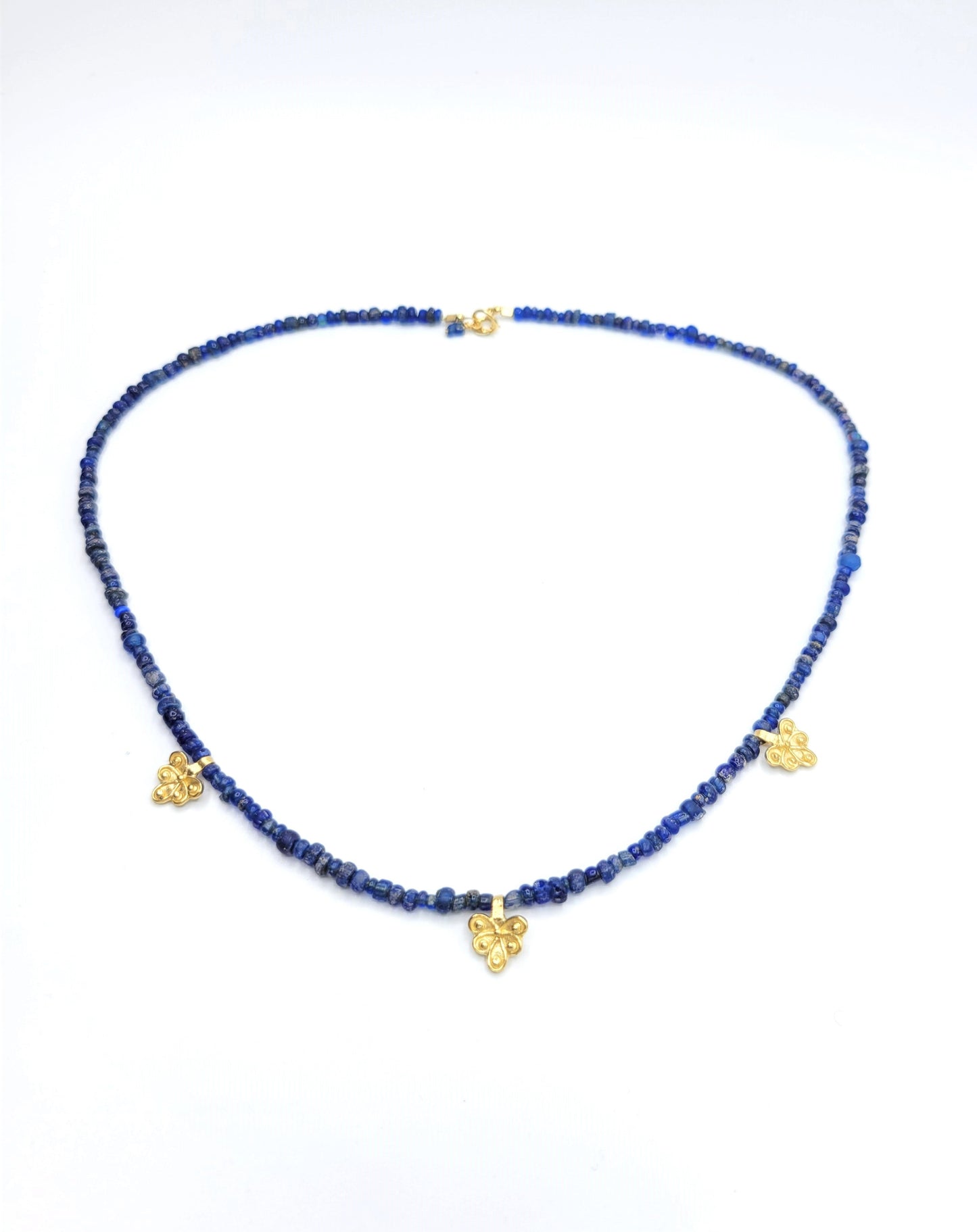 3 Charm Choker - Indigo