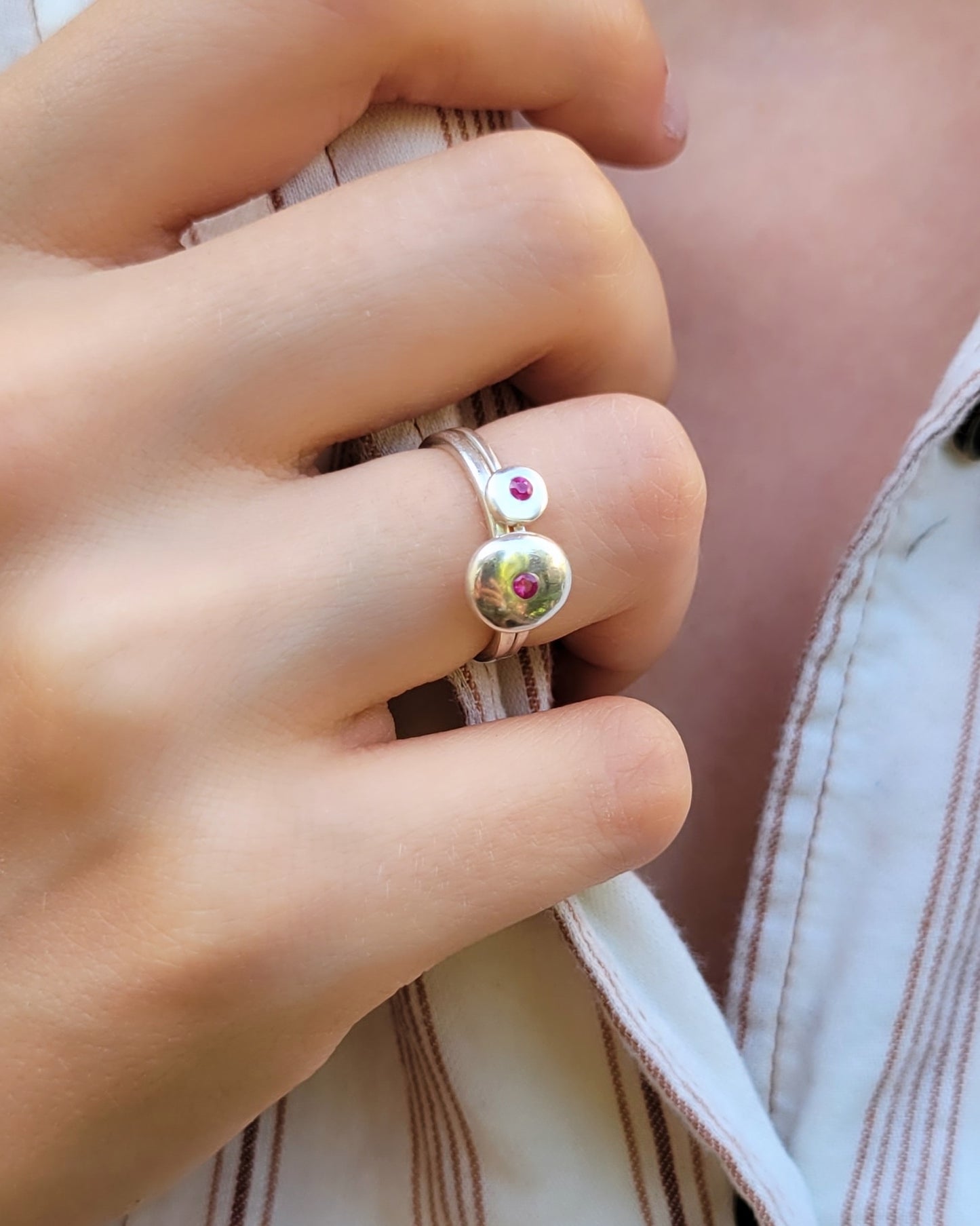 Pebble Ring - Ruby