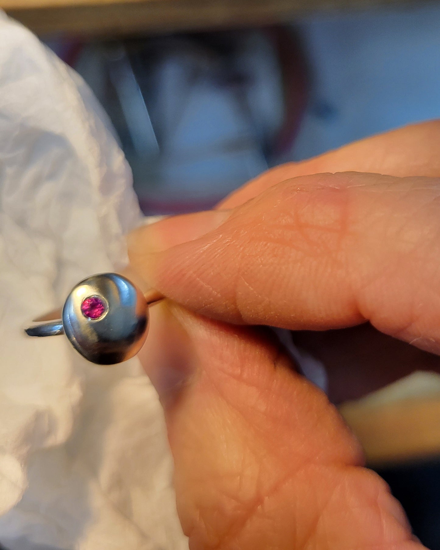 Pebble Ring - Ruby