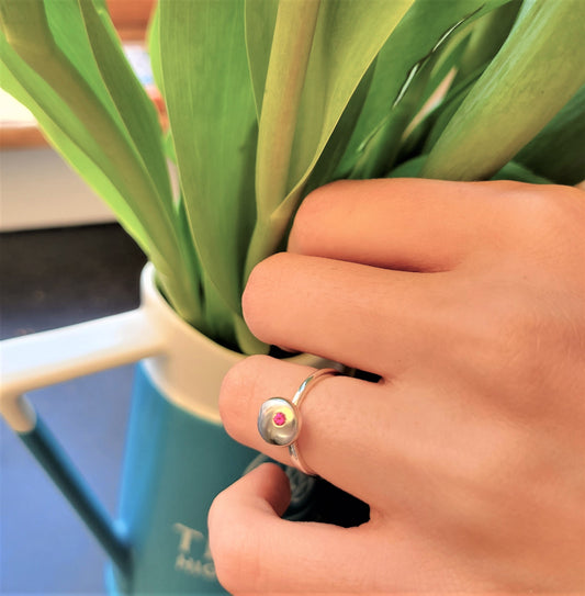 Pebble Ring - Ruby