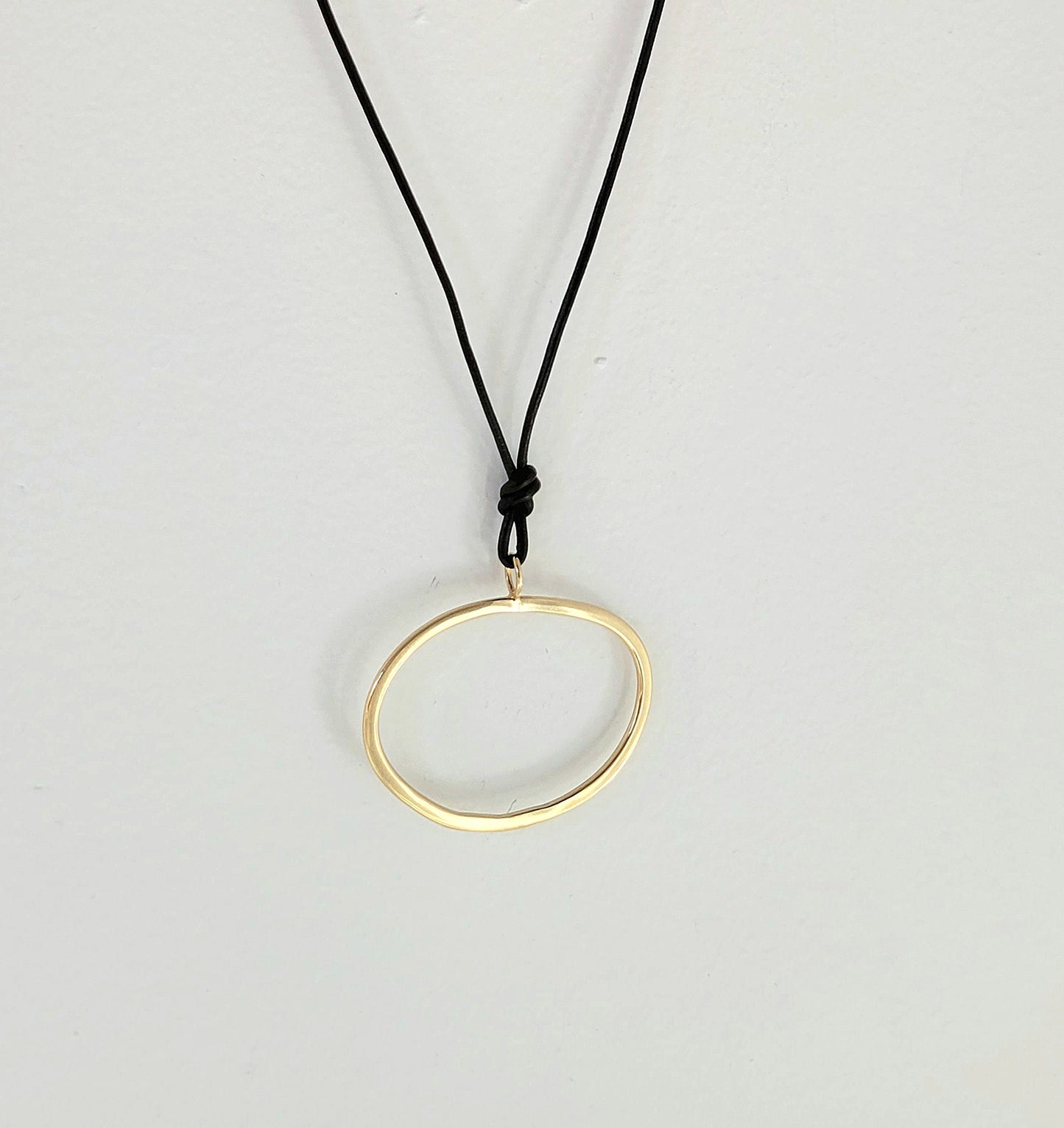 Hoop Necklace - Brass