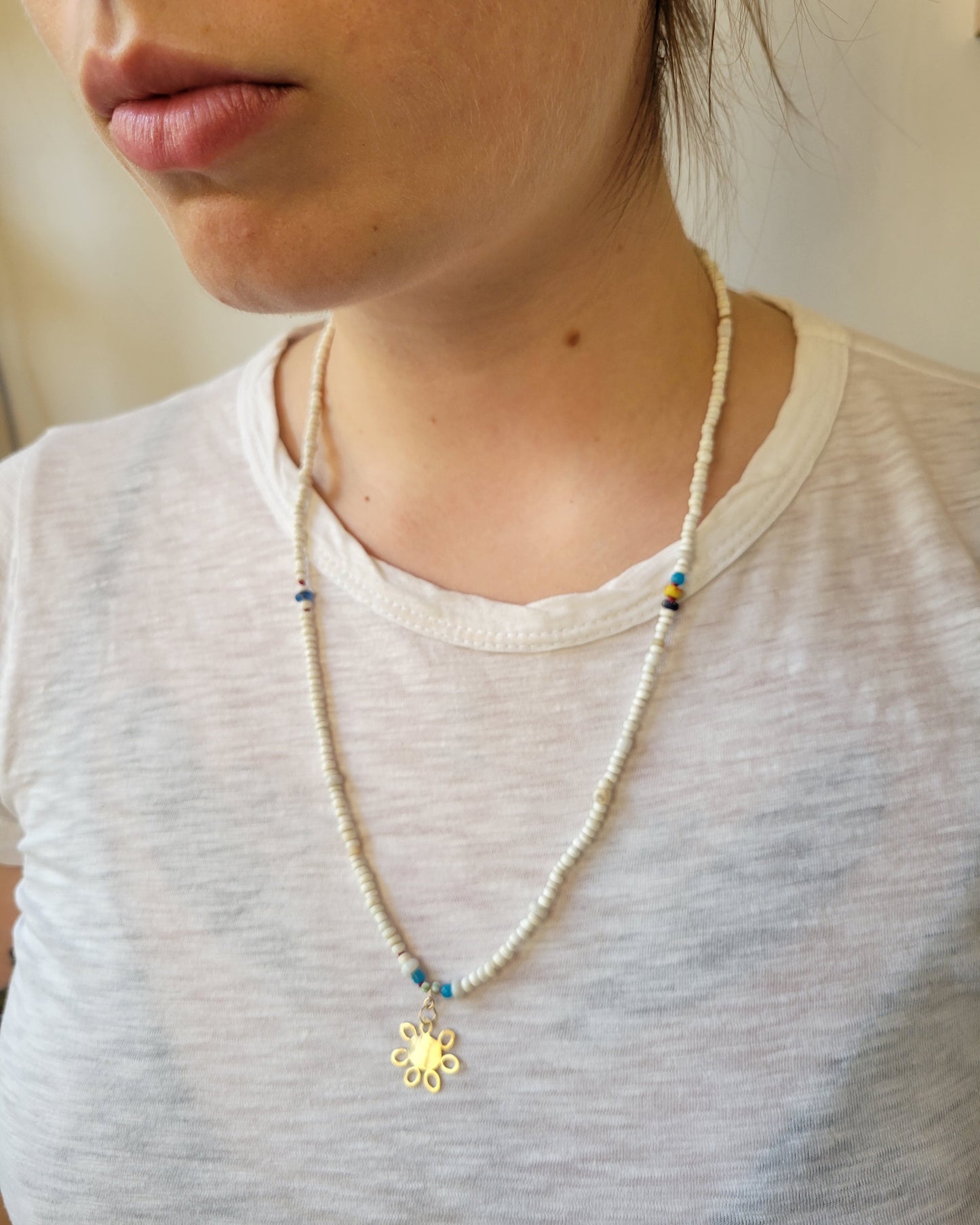 Traveler Necklace with Sun Medallion
