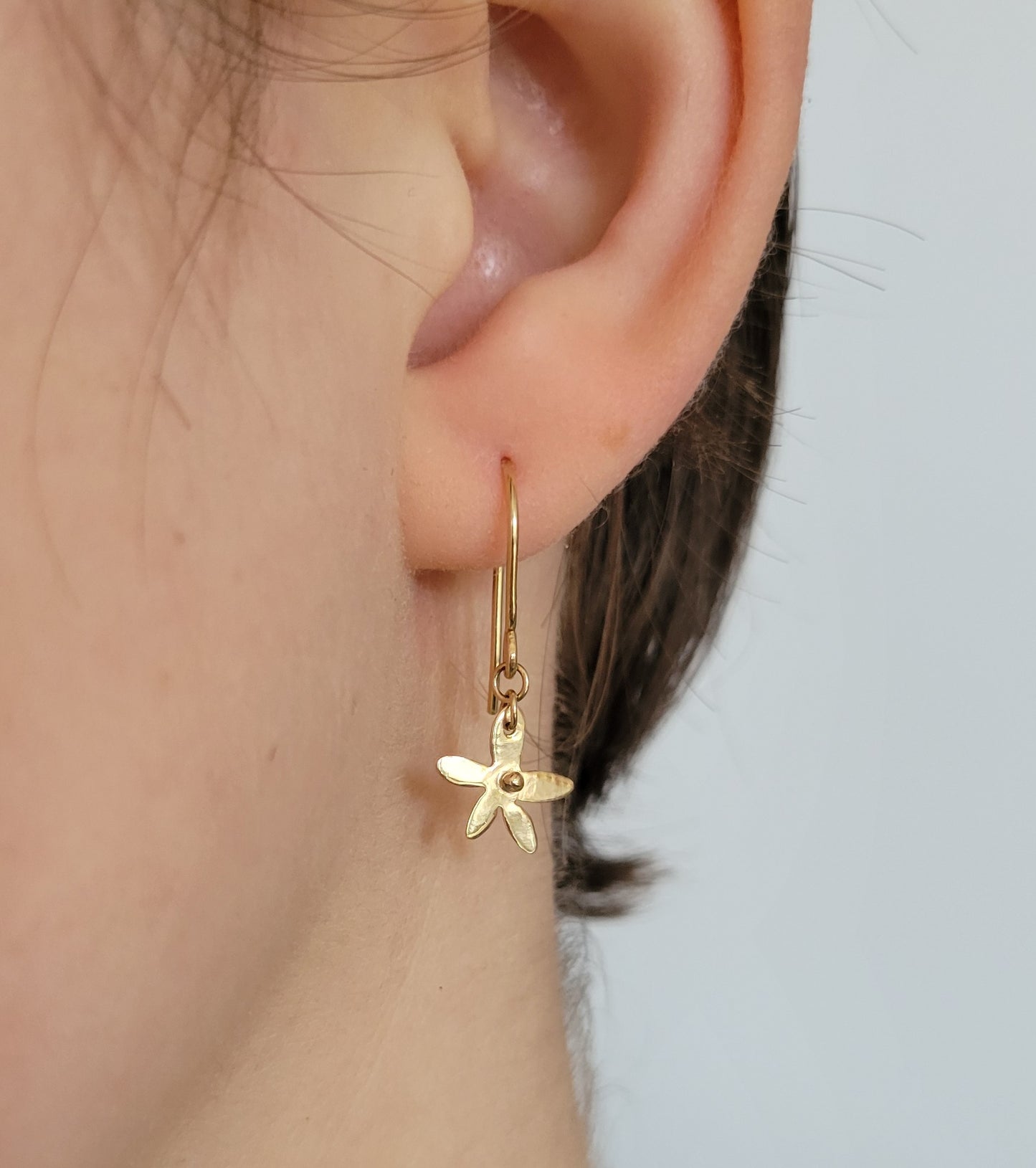 Star Flower Hoops