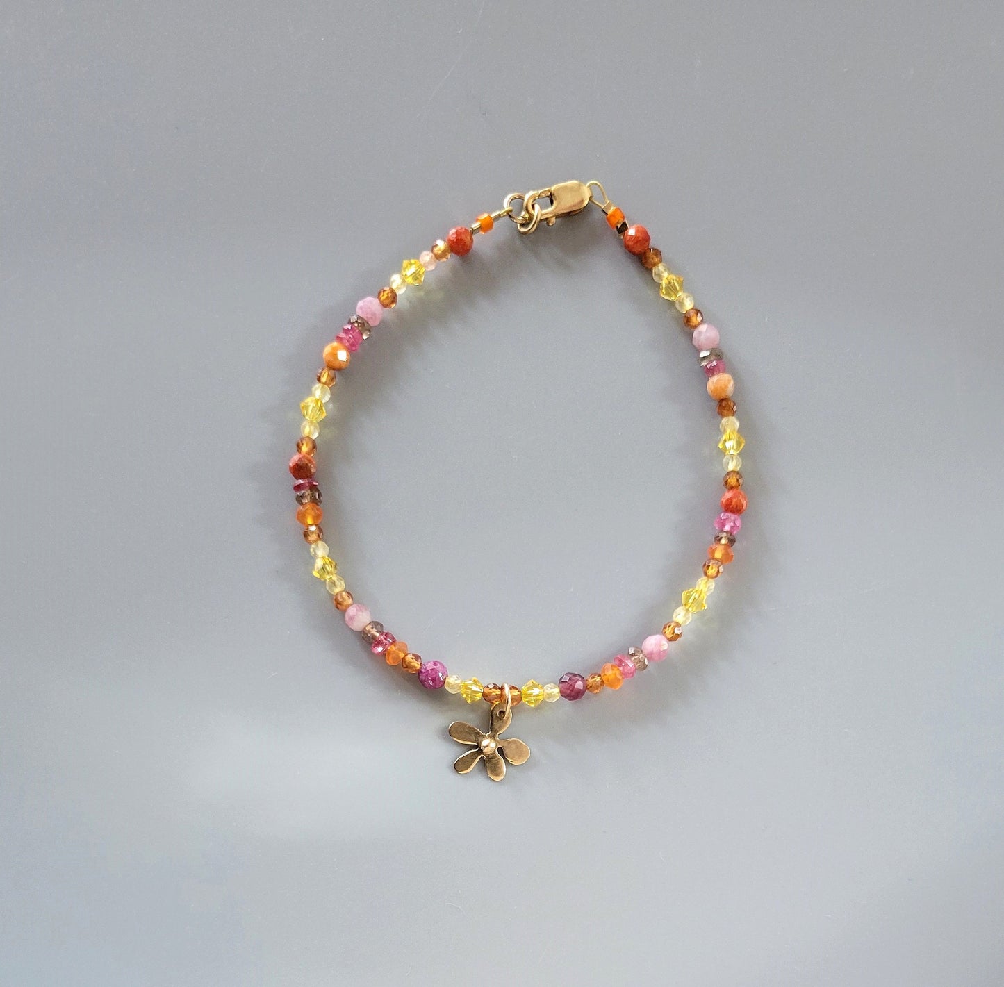 Flower Charm Bracelet - Sunny