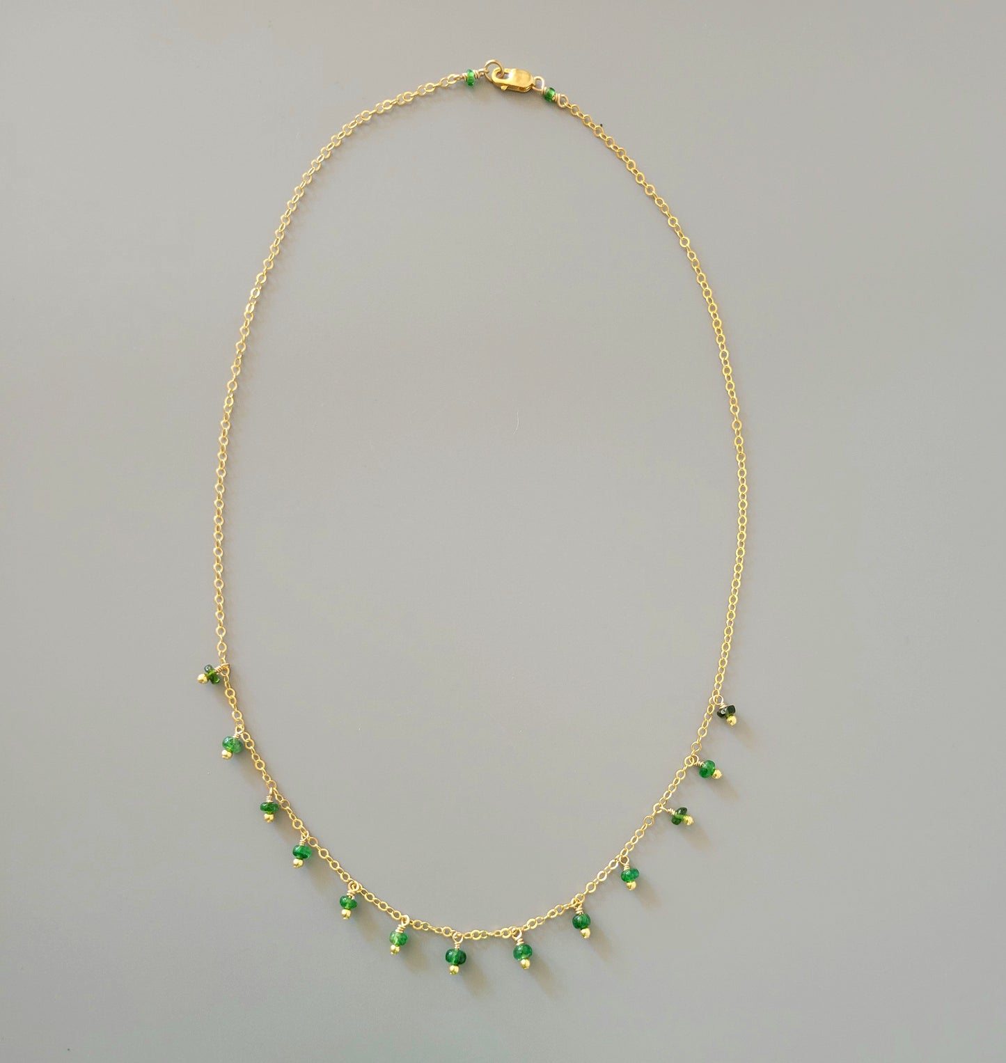 Briolette Necklace - Emerald