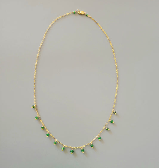 Briolette Necklace - Emerald