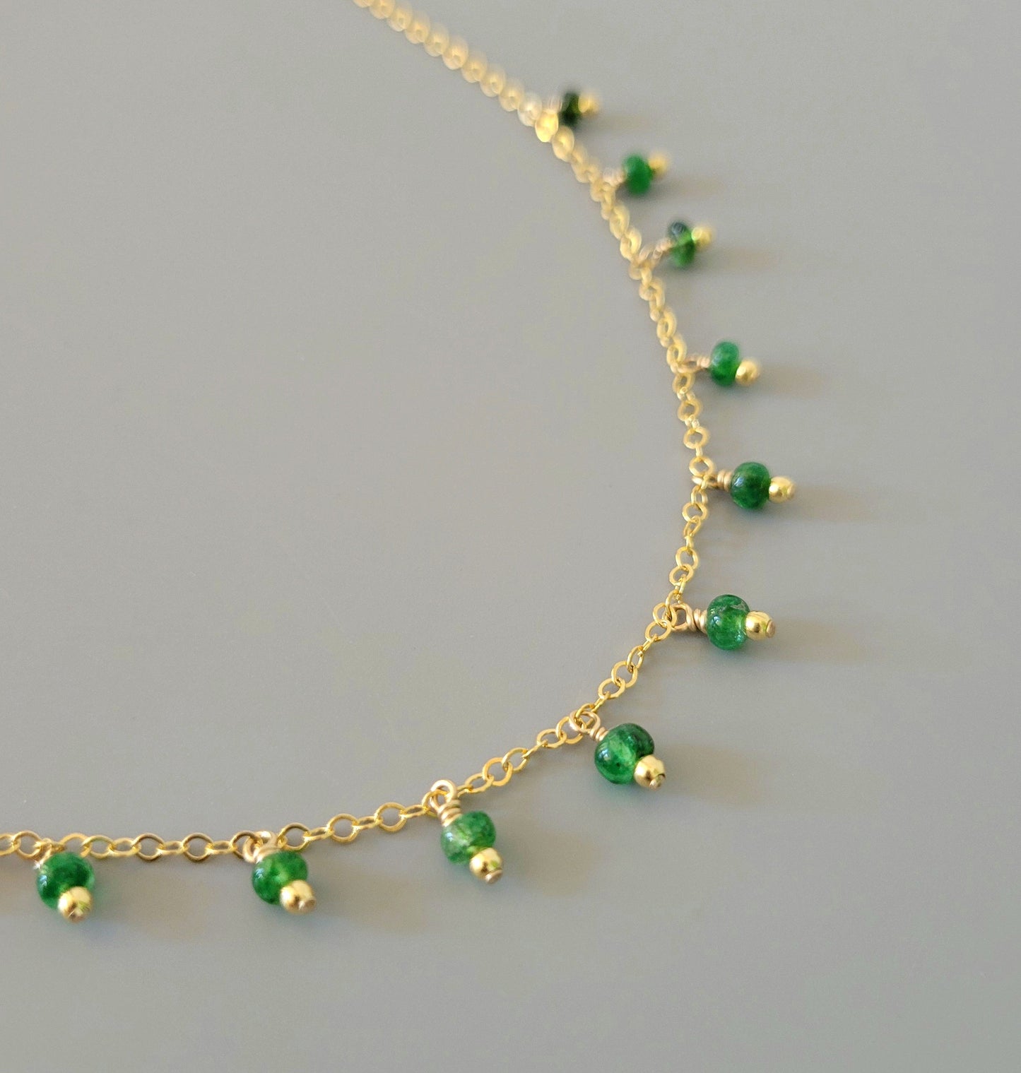 Briolette Necklace - Emerald