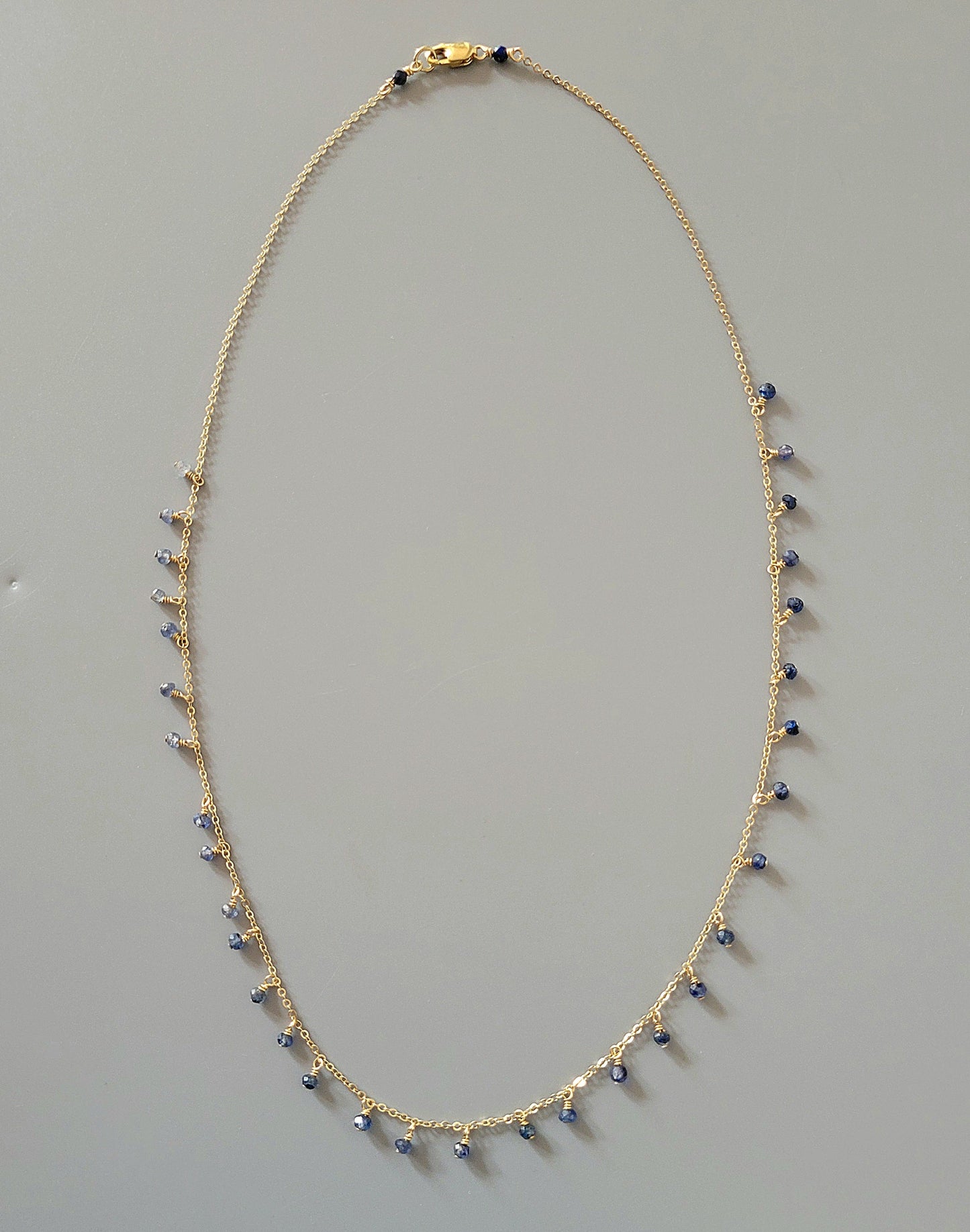Briolette Necklace - Sapphire